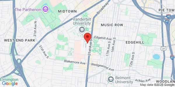 Map of 1215 21st Ave S Fl 8 Nashville, TN 37232