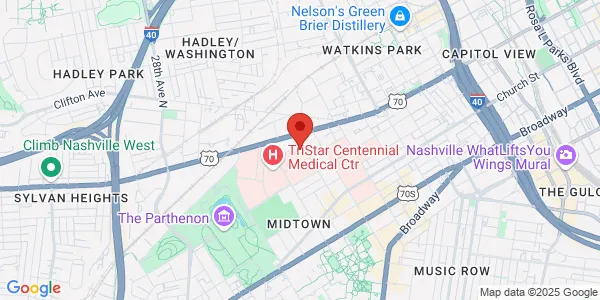Map of 337 22nd Ave N Nashville, TN 37203