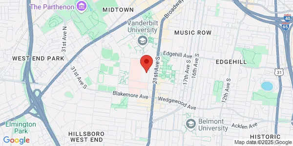 Map of 1211 Medical Center Dr Nashville, TN 37232