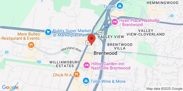 Map of 134 Pewitt Dr Brentwood, TN 37027