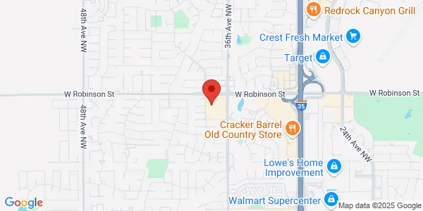 Map of 3750 W Robinson St Ste 130 Norman, OK 73072