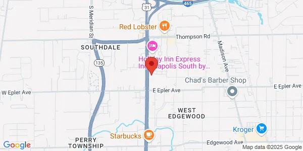 Map of 5401 S E St Ste 119 Indianapolis, IN 46217