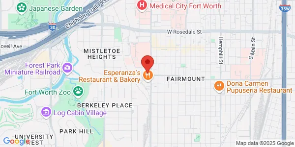 Map of 1622 8th Ave Ste 120 Fort Worth, TX 76104