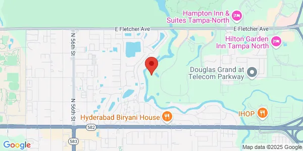 Map of 12666 Telecom Dr Temple Terrace, FL 33637