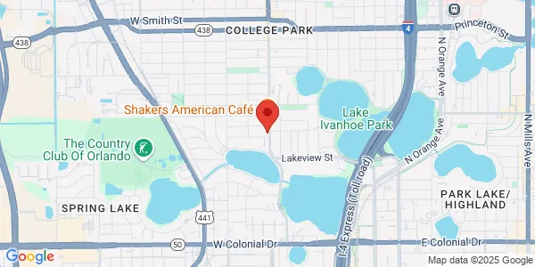 Map of 1200 Edgewater Dr Orlando, FL 32804