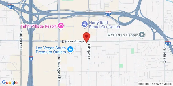 Map of 193 E Warm Springs Rd Ste 104 Las Vegas, NV 89119