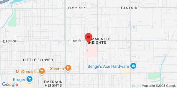 Map of 1500 N Ritter Ave Indianapolis, IN 46219
