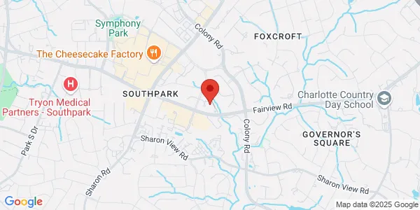Map of 4525 Cameron Valley Pkwy Ste 1000 Charlotte Radiology Charlotte, NC 28211