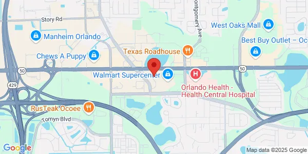 Map of 572 Ocoee Commerce Pkwy Vein Health Clinics Ococee, FL 34761