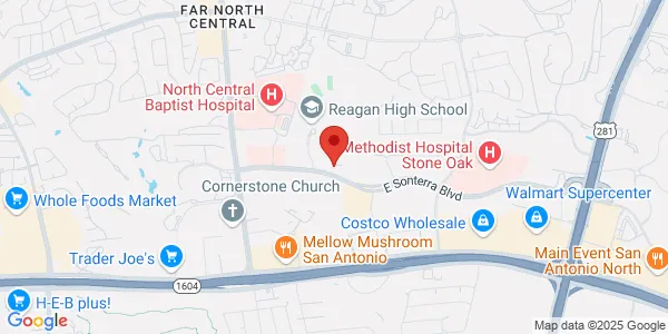 Map of 503 E Sonterra Blvd Ste 104 San Antonio, TX 78258