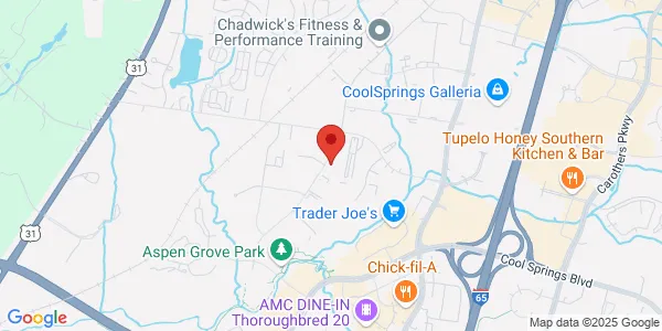 Map of 256 Seaboard Ln Ste H103 Franklin, TN 37067