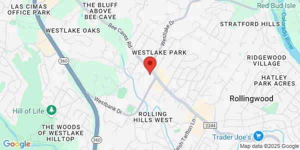 Map of 3811 Bee Caves Rd Ste 100 & 101 Westlake Hills, TX 78746