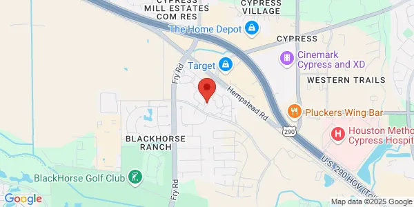Map of 17832 Mound Rd Ste F Cypress, TX 77433
