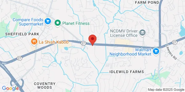 Map of 5500 Executive Ctr Dr Ste 221 Charlotte, NC 28212