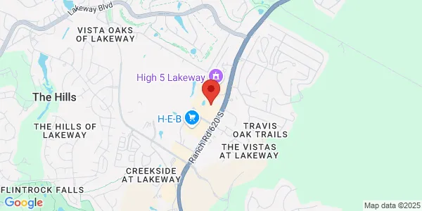Map of 1518 Ranch Rd 620 S Bldg H, Ste 200 Lakeway, TX 78734