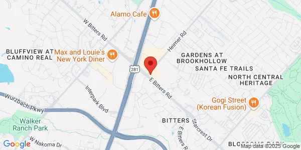 Map of 901 Bitters Rd Ste 102 San Antonio, TX 78216