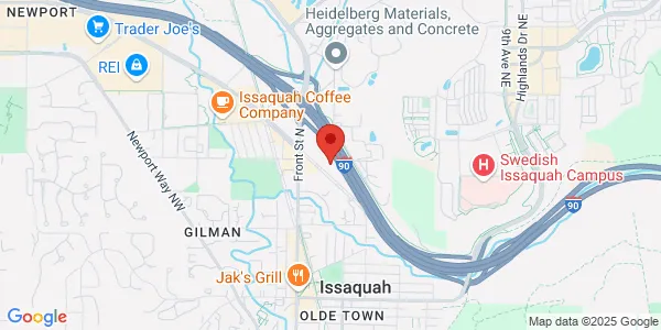 Map of 100 NE Gilman Blvd Issaquah, WA 98027