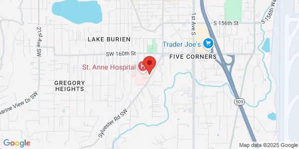 Map of 16233 Sylvester Rd SW Ste 280 Burien, WA 98166