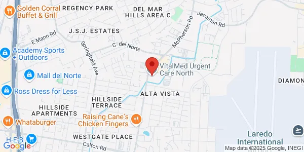 Map of 5711 McPherson Rd Ste 103 Laredo, TX 78041