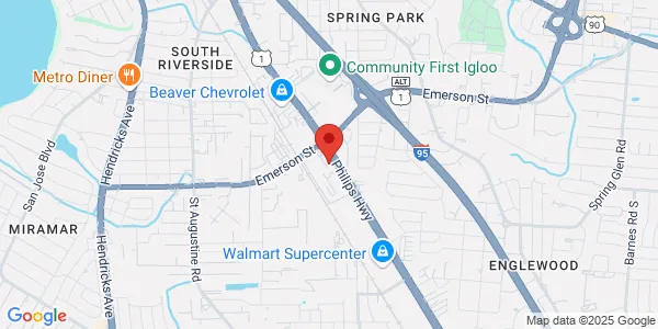 Map of 3728 Phillips Hwy Ste 34 Jacksonville, FL 32207