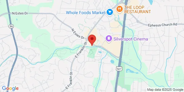 Map of 110 S Estes Dr Chapel Hill, NC 27514