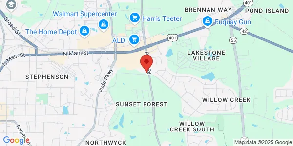 Map of 7636 Purfoy Rd Ste 200 Fuquay Varina, NC 27526
