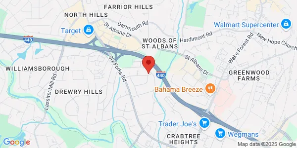 Map of 3949 Browning Pl Ste 101 Raleigh, NC 27609