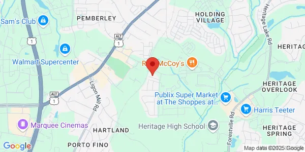 Map of 3150 Rogers Rd Ste 115 Wake Forest, NC 27587