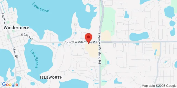 Map of 9200 Conroy Windermere Rd Windermere, FL 34786