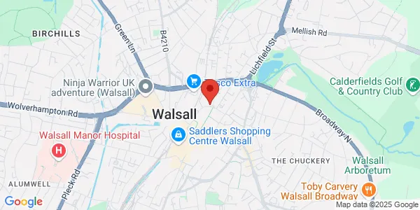 Map of The Hatherton Centre Hatherton Street Walsall WS1 1YB United Kingdom