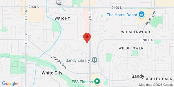Map of 9844 S 1300th E Ste 175 Sandy, UT 84094