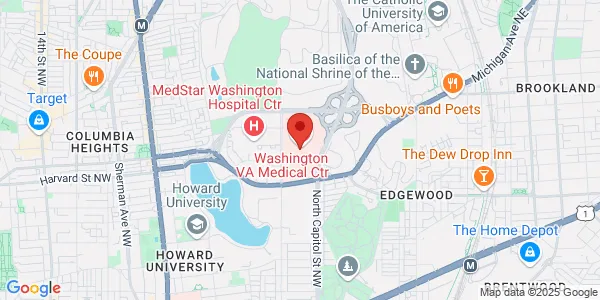 Map of 50 Irving St NW Washington, DC 20422
