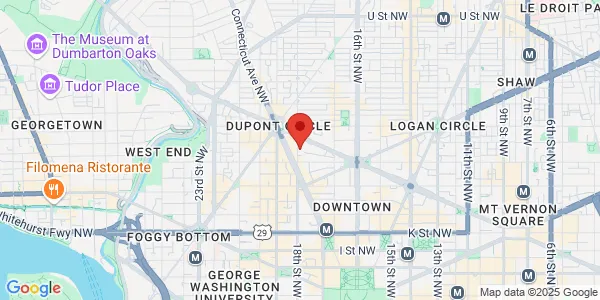 Map of 1327 18th St NW Washington, DC 20036