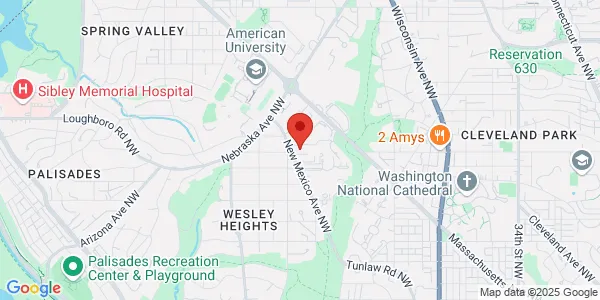 Map of 3301 New Mexico Ave NW Ste 132 Washington, DC 20016