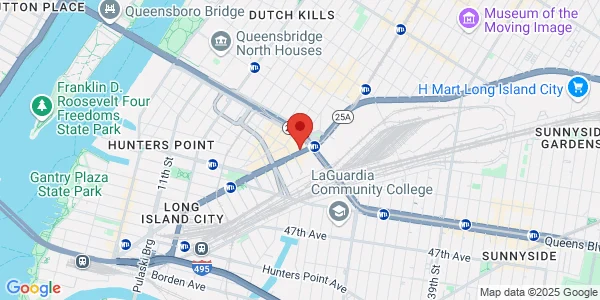 Map of 2825 Jackson Ave Fl 2 Queens, NY 11101