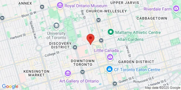 Map of 790 Bay Street Suite 716 Toronto, ON M5G 1N8 Canada