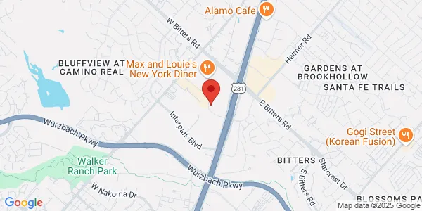 Map of 415 Embassy Oaks Ste 200 San Antonio, TX 78216