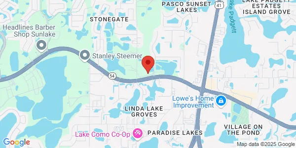 Map of 20615 Amberfield Dr. Suite 102 Land O'Lakes, FL 34638