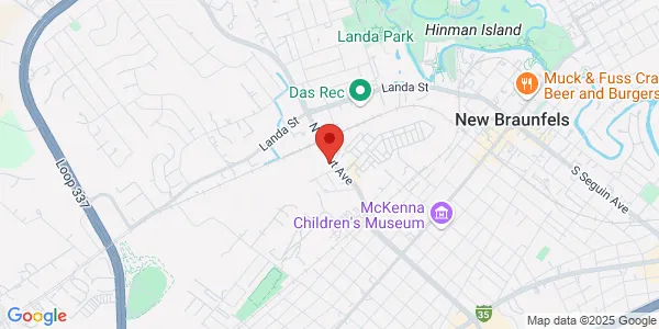 Map of 731 North Walnut Suite 101 New Braunfels, TX 78130