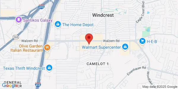 Map of 5340 Walzem Rd San Antonio, TX 78239