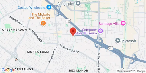 Map of 1901 Old Middlefield Wy Mountain View, CA 94043