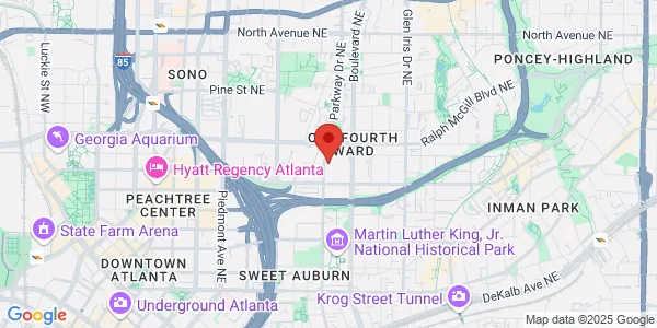 Map of 303 Parkway Dr NE Atlanta, GA 30312