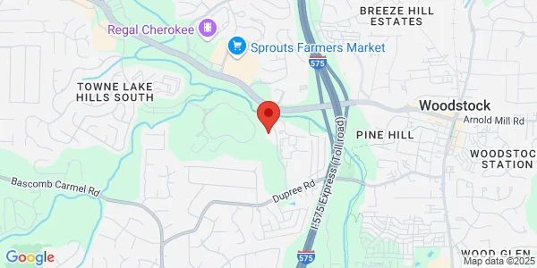 Map of 120 Stone Bridge Pkwy Ste 300 Woodstock, GA 30189