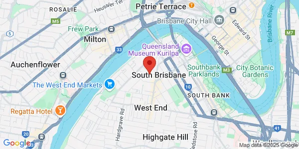 Map of 12 Norfolk Rd South Brisbane Queensland 4101 Australia