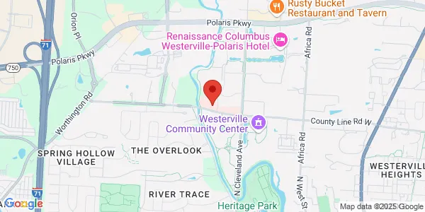 Map of 455 Executive Campus Dr Westerville, OH 43082