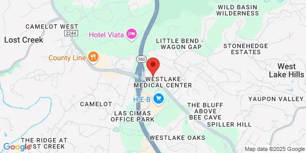 Map of 5656 Bee Caves Rd Ste M-302 Austin, TX 78746