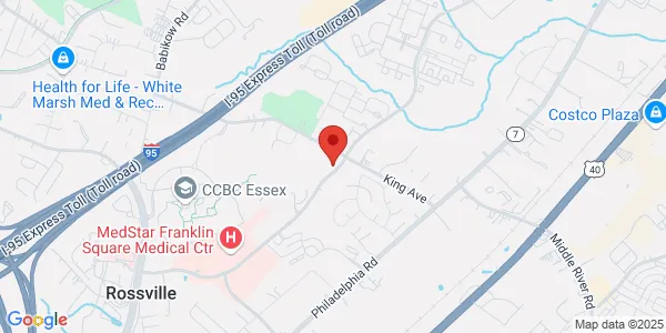 Map of 5233 King Ave Fl 2 Ste 208 Baltimore, MD 21237