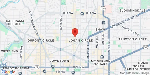 Map of 1525 14th St NW Washington, DC 20005