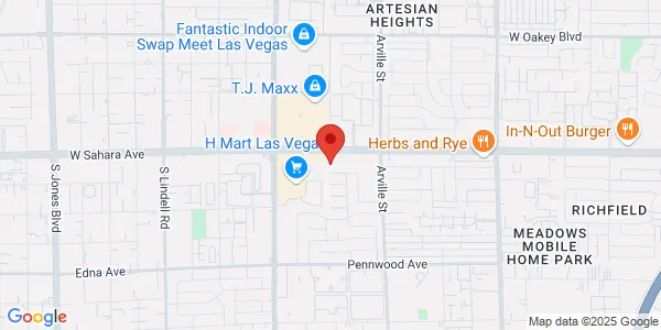 Map of 4601 W Sahara Ste 1 Las Vegas, NV 89102
