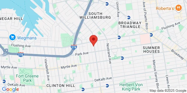 Map of 762 Bedford Ave Brooklyn, NY 11205